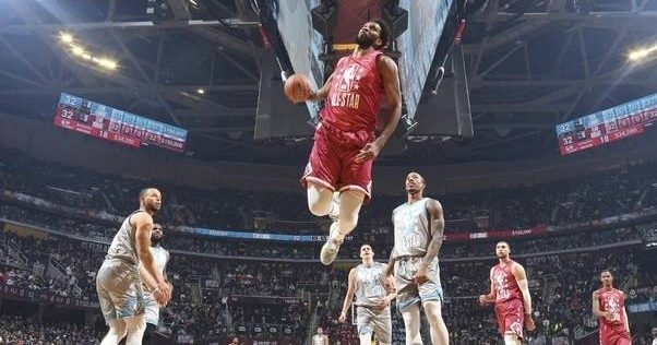 美國職籃–NBA全明星-勒布朗隊163-160勝出-詹姆斯後仰中投命中絕殺庫裡50分1